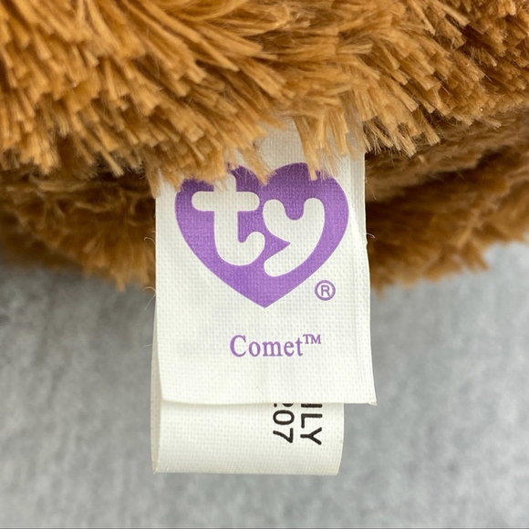 Ty Beanie Boos Comet the Reindeer 9 inch Beanbag Plush 2011 Christmas Teddybear - Picture 10 of 12